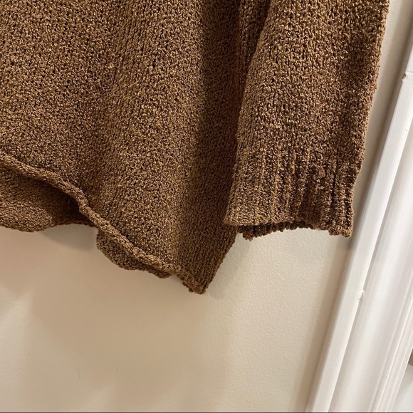 Oak + Fort (Loft 82) Oversized Wool Knit Sweater in Golden Brown - Picture 9 of 15
